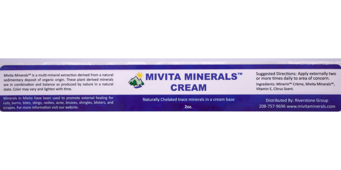 Mivita Minerals Cream 2 oz. jar